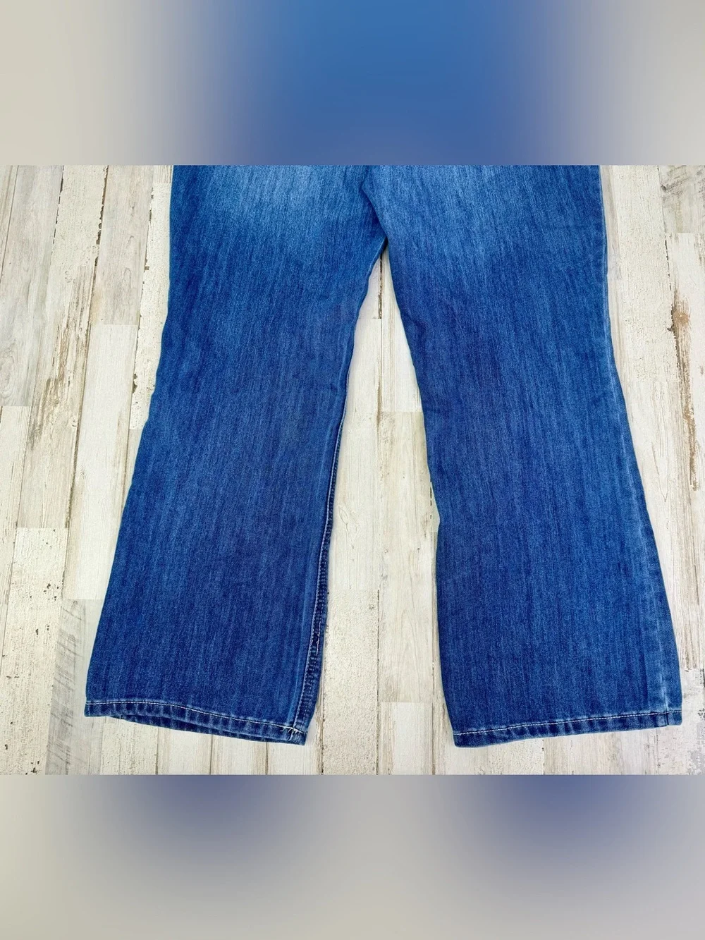 Maurices Jeans Womens 16S Blue High Rise Straight Leg